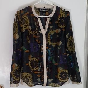 Desigual Shirt with Changeable Collar